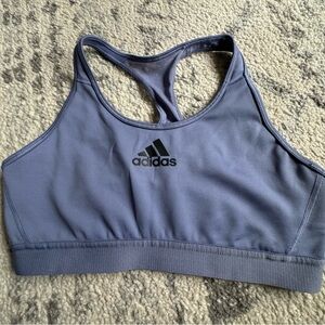 Adidas Gray Sports Bra with Racerback Design